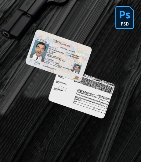 USA Missouri driving license PSD